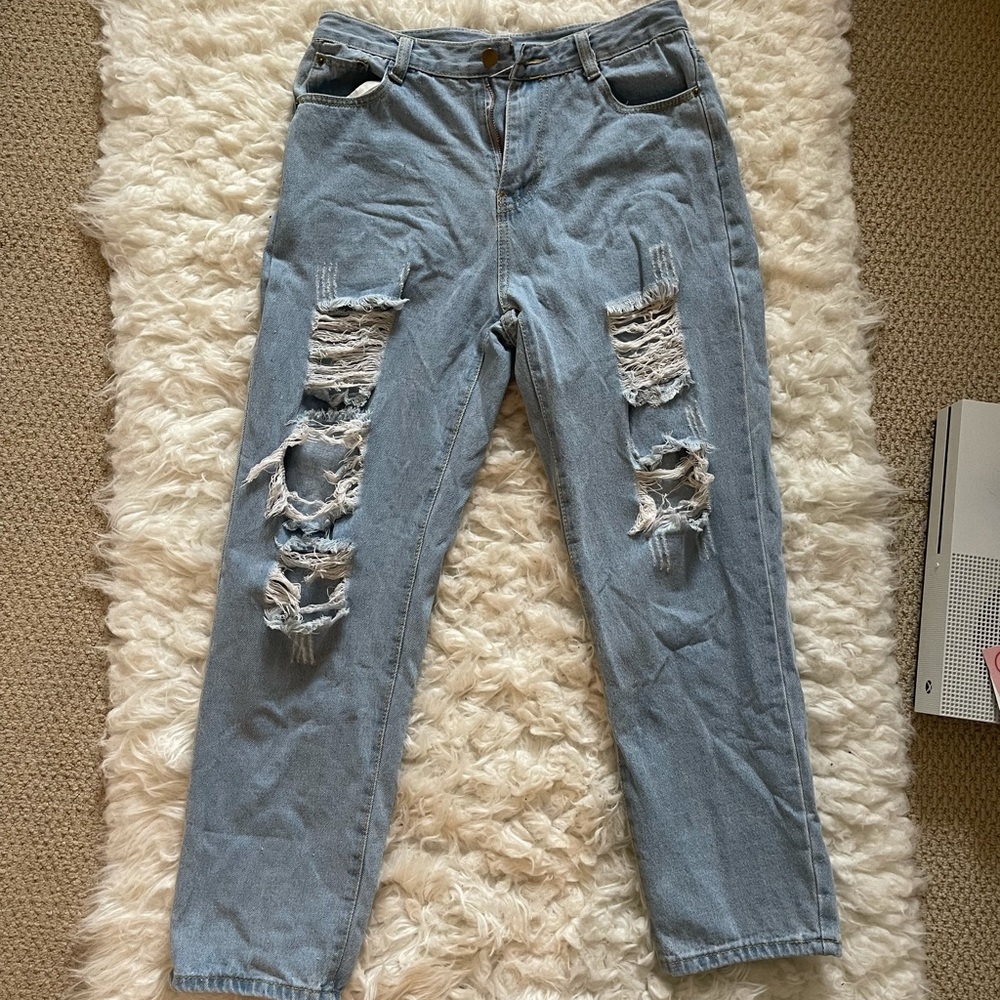 Shein Ripped Boyfriend Jeans